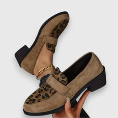 Brown Brunika comfortable loafers by THE WHITMORE FAMILY, featuring a sleek design and cushioned interior for everyday wear.