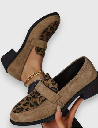 Brown Brunika comfortable loafers by THE WHITMORE FAMILY, featuring a sleek design and cushioned interior for everyday wear.