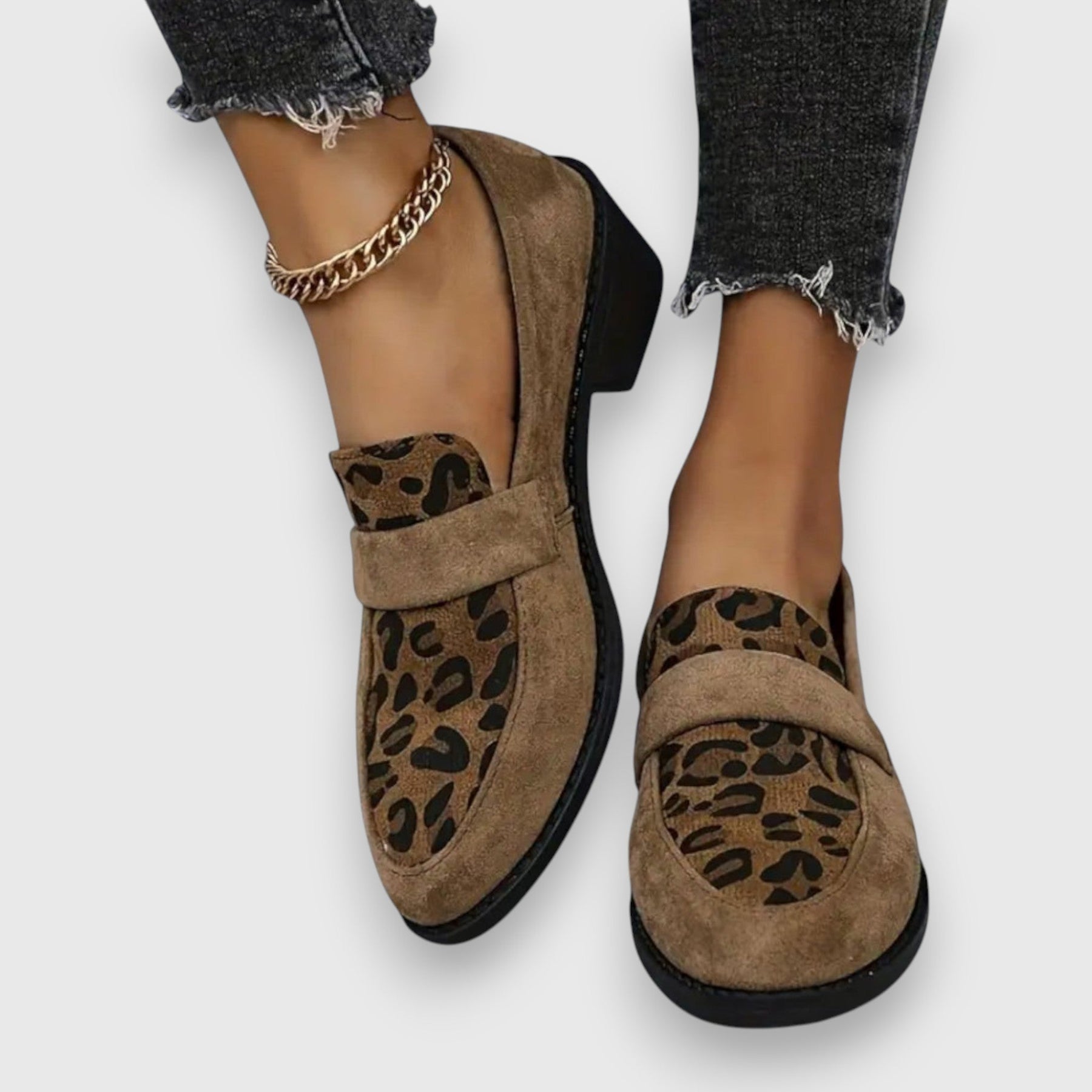 Brown Brunika comfortable loafers by THE WHITMORE FAMILY, featuring soft leather and classic slip-on design for casual wear.