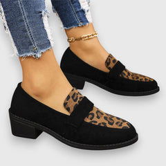 Brown Brunika comfortable loafers by THE WHITMORE FAMILY, featuring soft leather and classic slip-on style.