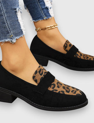 Brown Brunika comfortable loafers by THE WHITMORE FAMILY, featuring soft leather and classic slip-on style.