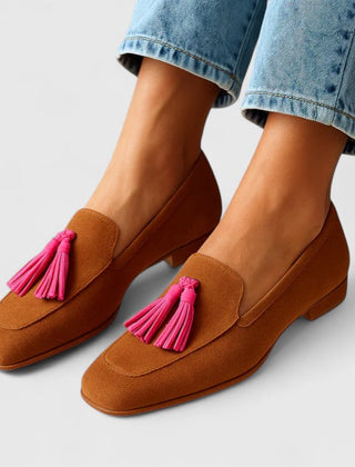 Brown Treziel Elegant Comfort Loafers by THE WHITMORE FAMILY, stylish and comfortable footwear for casual or formal wear