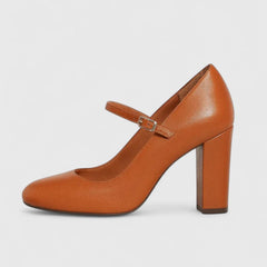 Brown Jamyrah sophisticated heels by THE WHITMORE FAMILY with elegant pointed toes and sleek design.