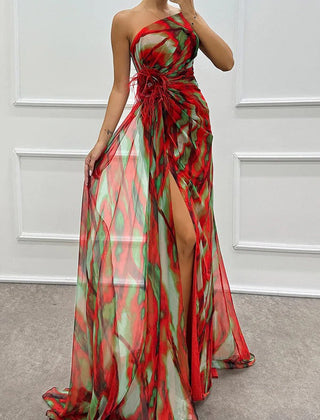Blue Sandra vibrant draped dress designed for wedding guests by THE WHITMORE FAMILY, featuring elegant draping and a stylish fit.