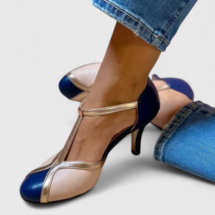 Caramel Tazariah comfortable heels by THE WHITMORE FAMILY, stylish and supportive footwear for everyday wear.