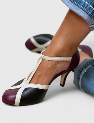 Caramel Tazariah comfortable heels by THE WHITMORE FAMILY, stylish women's footwear with a sleek design and supportive heel.