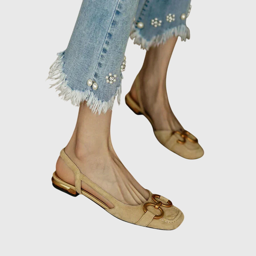 Dark blue Cecilia™ orthopedic sandals by THE WHITMORE FAMILY with supportive straps and cushioned soles.
