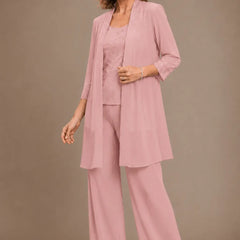 Evelyn embroidered three-piece pant set dress by THE WHITMORE FAMILY featuring colorful embroidery and a stylish design.