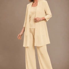 Evelyn embroidered three-piece pant set dress by THE WHITMORE FAMILY featuring intricate embroidery and stylish design.