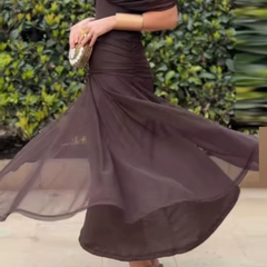 Bottle green Emma elegant maxi party dress by THE WHITMORE FAMILY, featuring a flowing design and stylish silhouette.