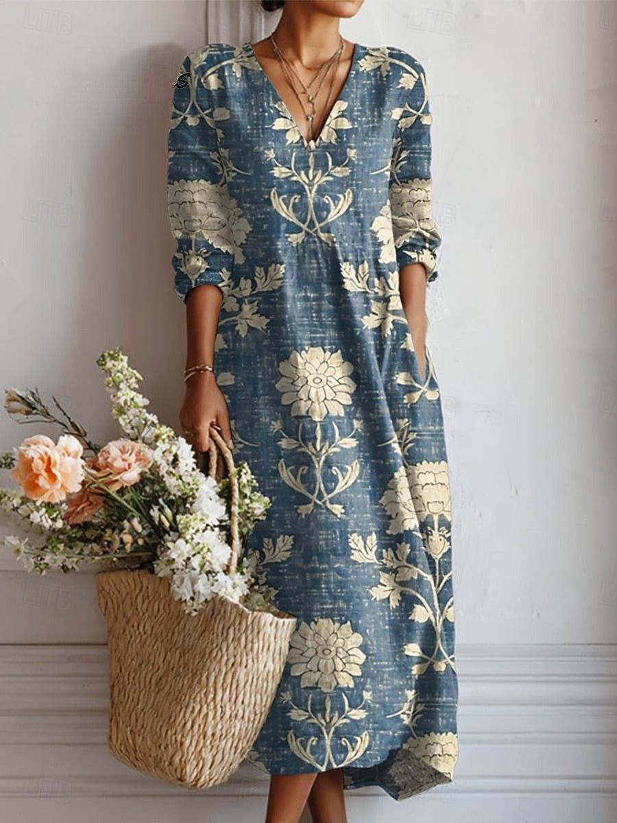 Karin tummy-flattering comfort dress by THE WHITMORE FAMILY, soft fabric, relaxed fit, stylish design perfect for casual wear