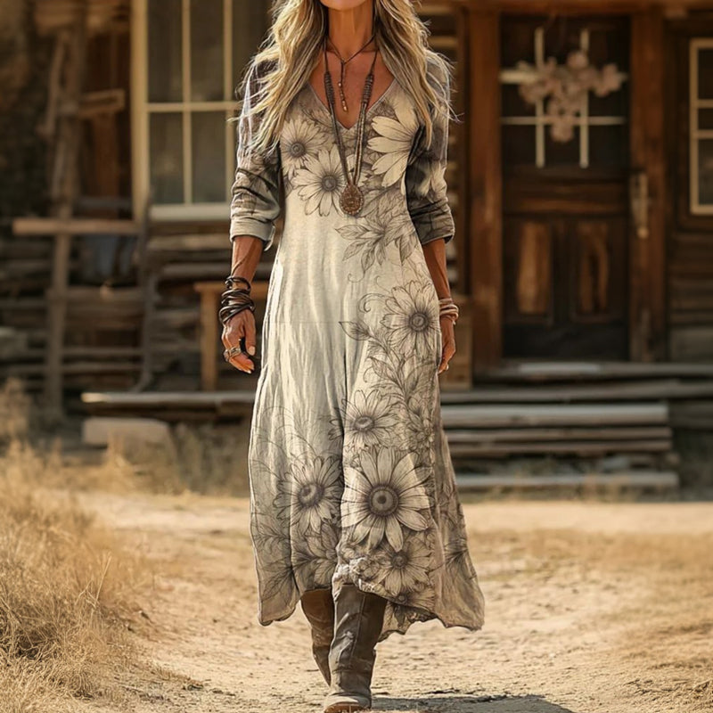 Multicolor Melissa dress by THE WHITMORE FAMILY, featuring a relaxed, effortless daily outfit perfect for casual wear.
