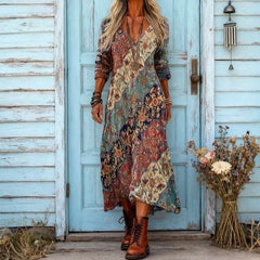 Multicolored Emily dress by THE WHITMORE FAMILY featuring a feminine, flowy, relaxed fit, perfect for casual or summer wear.