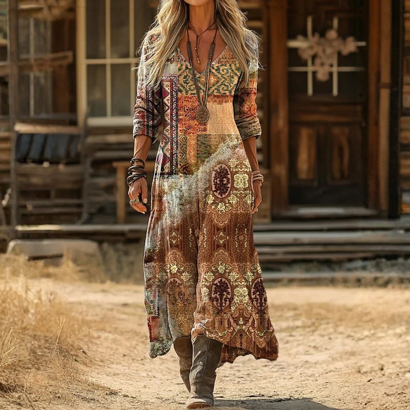 Multicolored Heather dress from THE WHITMORE FAMILY featuring a feminine, airy casual look, perfect for relaxed everyday wear.