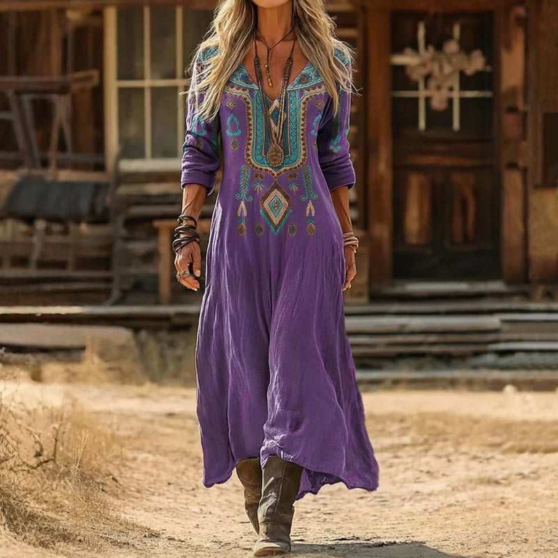 Purple Jessica dress by THE WHITMORE FAMILY, soft fabric all-day wear, lightweight and comfortable for casual occasions.
