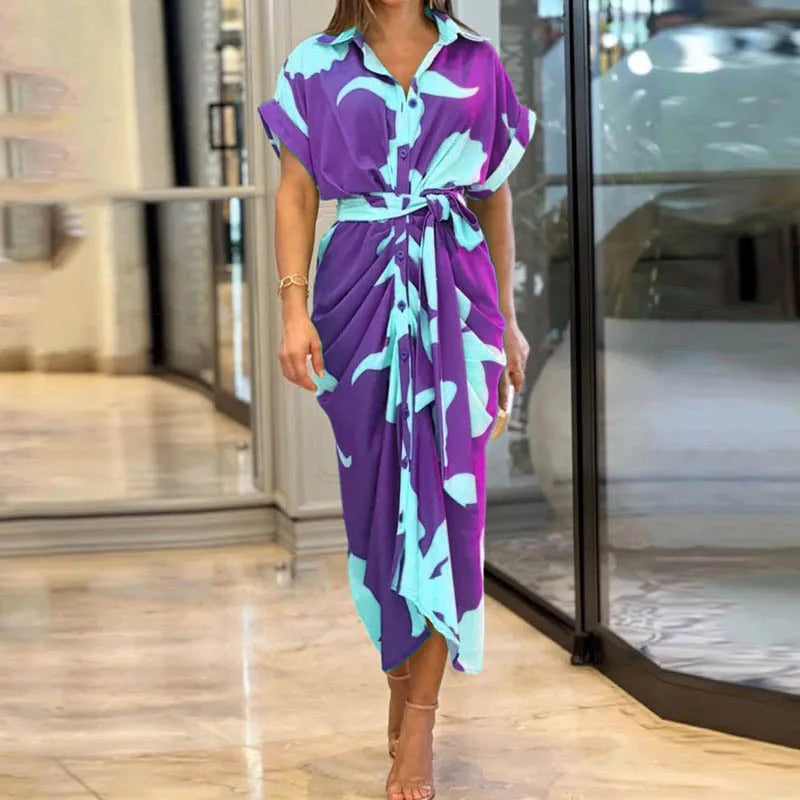 Green Tahlia elegant casual dress by THE WHITMORE FAMILY, featuring a stylish, comfortable design perfect for everyday wear.