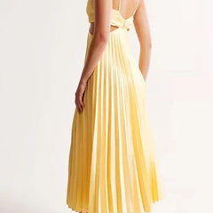 Yellow Helen maxi dress by THE WHITMORE FAMILY, flowing effortless dress with a relaxed fit and feminine design.
