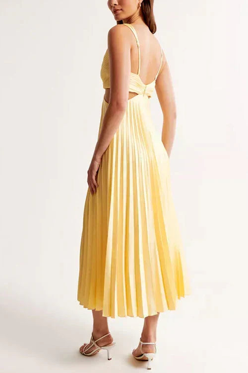Yellow Helen maxi dress by THE WHITMORE FAMILY, flowing effortless dress with a relaxed fit and feminine design.