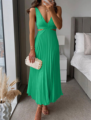 Yellow Helen maxi dress by THE WHITMORE FAMILY, flowing and elegant dress with a relaxed fit, perfect for casual or semi-formal wear.