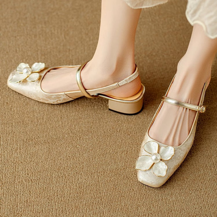 Beige Eloise flat sandals by THE WHITMORE FAMILY with chic, elegant design and open-toe style for stylish summer wear.
