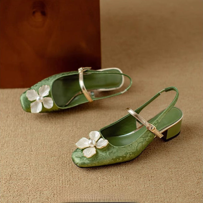 Beige Eloise flat sandals by THE WHITMORE FAMILY, featuring a chic elegant design with open toe and comfortable flat sole.