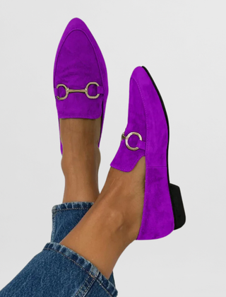 Green Hyelianne orthopedic loafers by THE WHITMORE FAMILY with comfortable design and sturdy sole, ideal for supportive everyday wear.