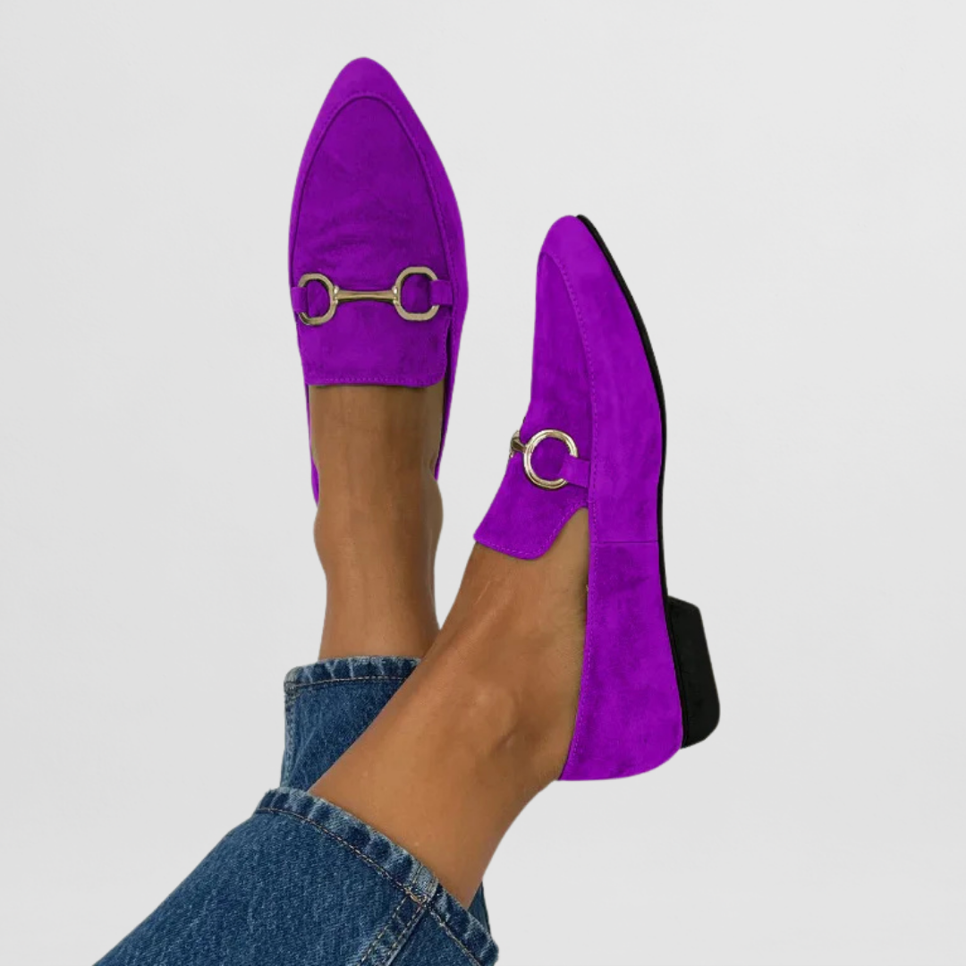 Green Hyelianne orthopedic loafers by THE WHITMORE FAMILY with comfortable design and sturdy sole, ideal for supportive everyday wear.