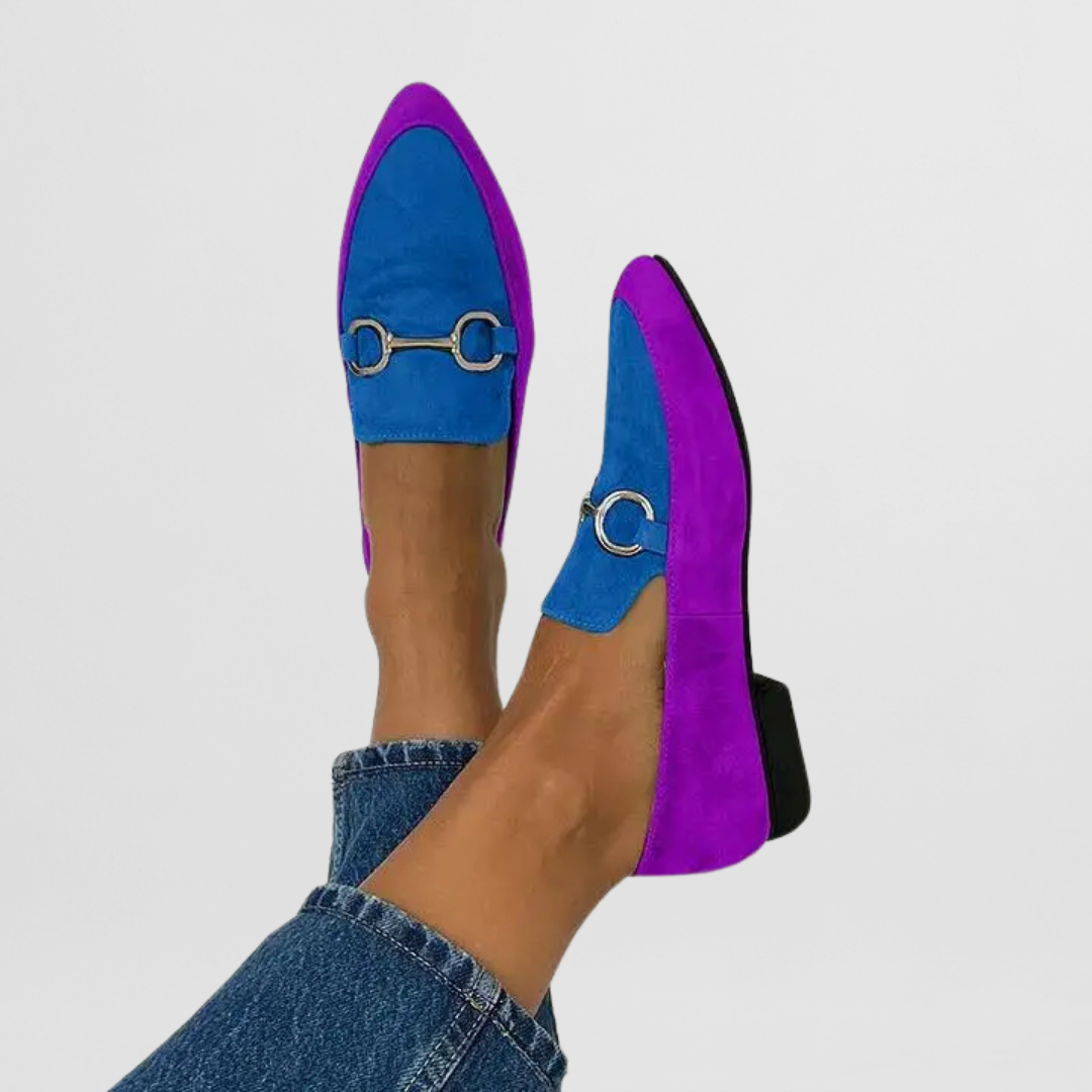 Green Hyelianne orthopedic loafers by THE WHITMORE FAMILY, featuring comfortable design and supportive sole for everyday wear.