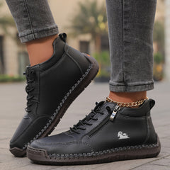 Green Émy™ ergonomic support sneakers by THE WHITMORE FAMILY featuring cushioned soles and supportive design for comfort.