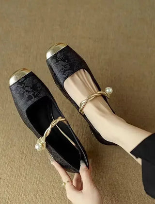 Green Mestelle Elegant Mary Janes by THE WHITMORE FAMILY featuring classic design and comfortable leather straps.