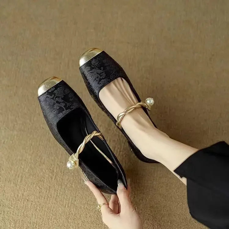 Green Mestelle Elegant Mary Janes by THE WHITMORE FAMILY featuring classic design and comfortable leather straps.