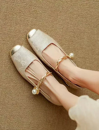 Green Mestelle Elegant Mary Janes by THE WHITMORE FAMILY featuring classic design and polished leather finish.