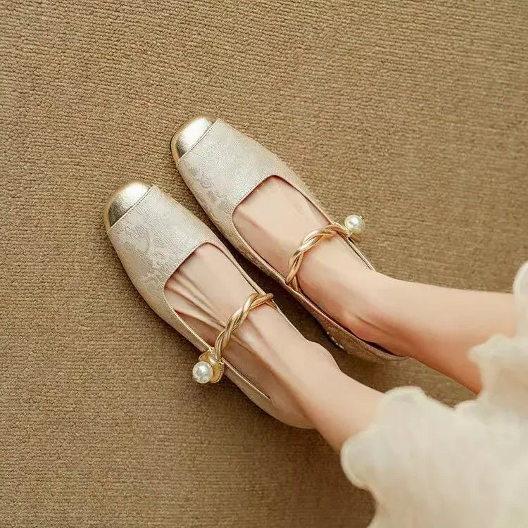 Green Mestelle Elegant Mary Janes by THE WHITMORE FAMILY featuring classic design and polished leather finish.