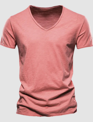 Green Burnet™ Cotton Summer Tee by THE WHITMORE FAMILY, showing a casual short-sleeve t-shirt with a relaxed fit.