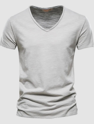 Green Burnet™ Cotton Summer Tee by THE WHITMORE FAMILY, casual short-sleeve shirt displayed on a plain background.