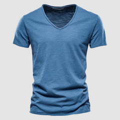Green Burnet™ Cotton Summer Tee by THE WHITMORE FAMILY, featuring a casual fit and soft cotton fabric.