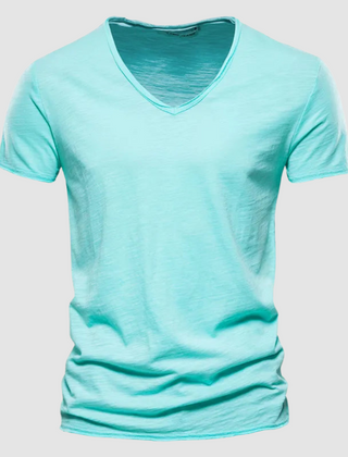 Green Burnet™ Cotton Summer Tee by THE WHITMORE FAMILY, featuring a casual fit and soft cotton fabric.