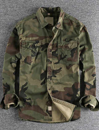 Logan™ Urban Camo Shirt by THE WHITMORE FAMILY featuring a stylish camouflage design and casual fit.