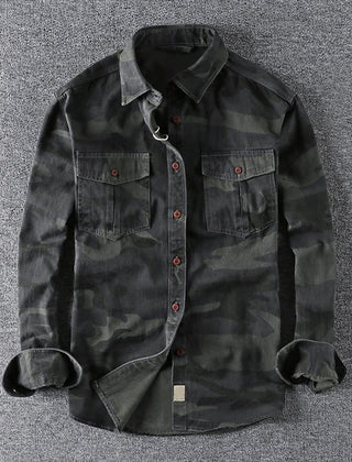 Logan™ Urban Camo Shirt by THE WHITMORE FAMILY, featuring a stylish camouflage design and casual fit for everyday wear.