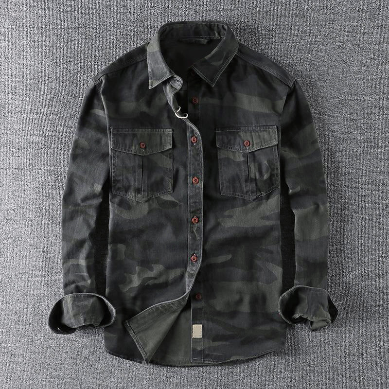 Logan™ Urban Camo Shirt by THE WHITMORE FAMILY, featuring a stylish camouflage design and casual fit for everyday wear.