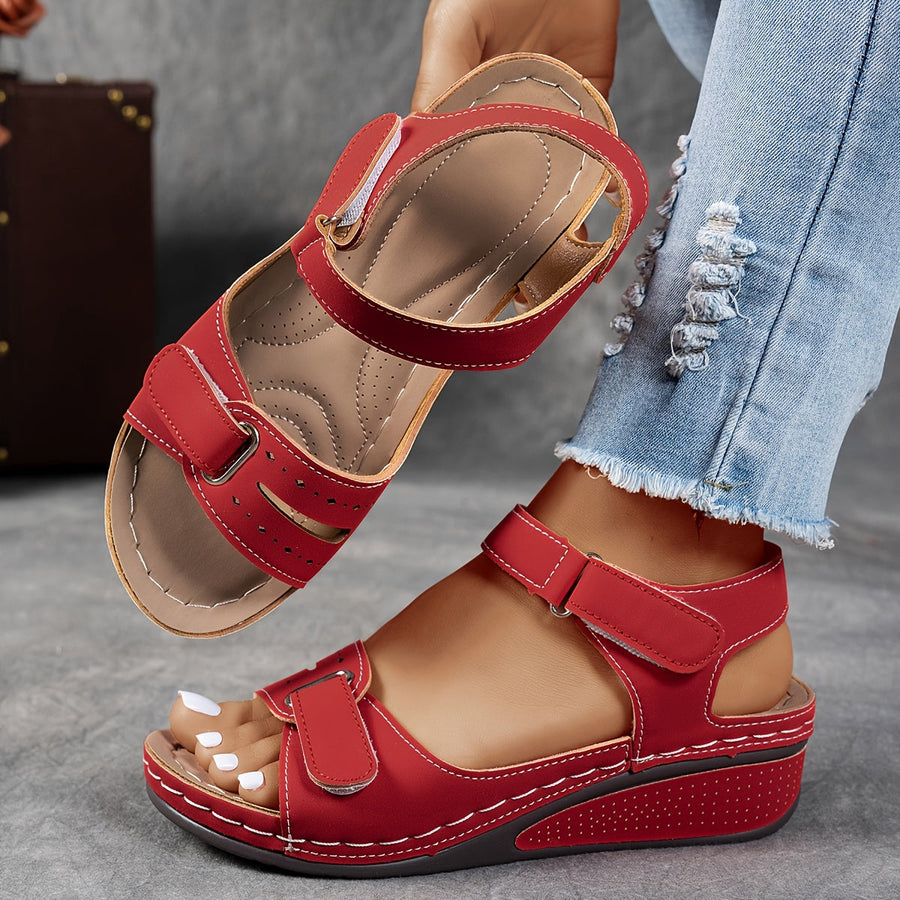Grey Janet orthopedic comfort flex sandals by THE WHITMORE FAMILY, featuring supportive design and casual slip-on style.