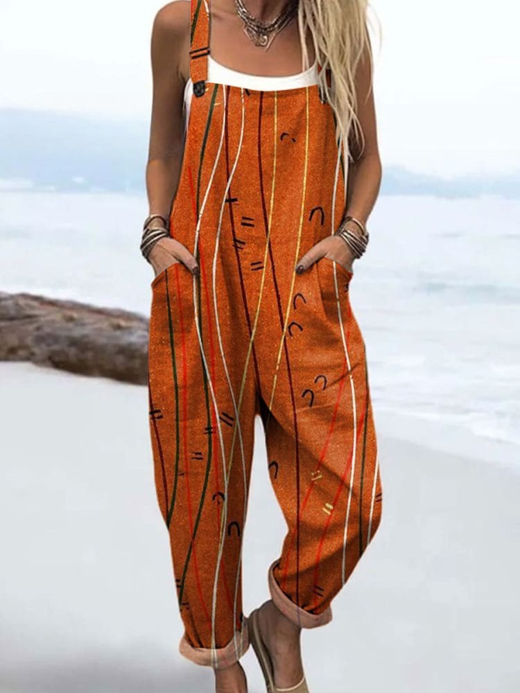 Artistic Line Jumpsuit from THE WHITMORE FAMILY Jumpsuit Collection, featuring a stylish, modern design with a relaxed fit.