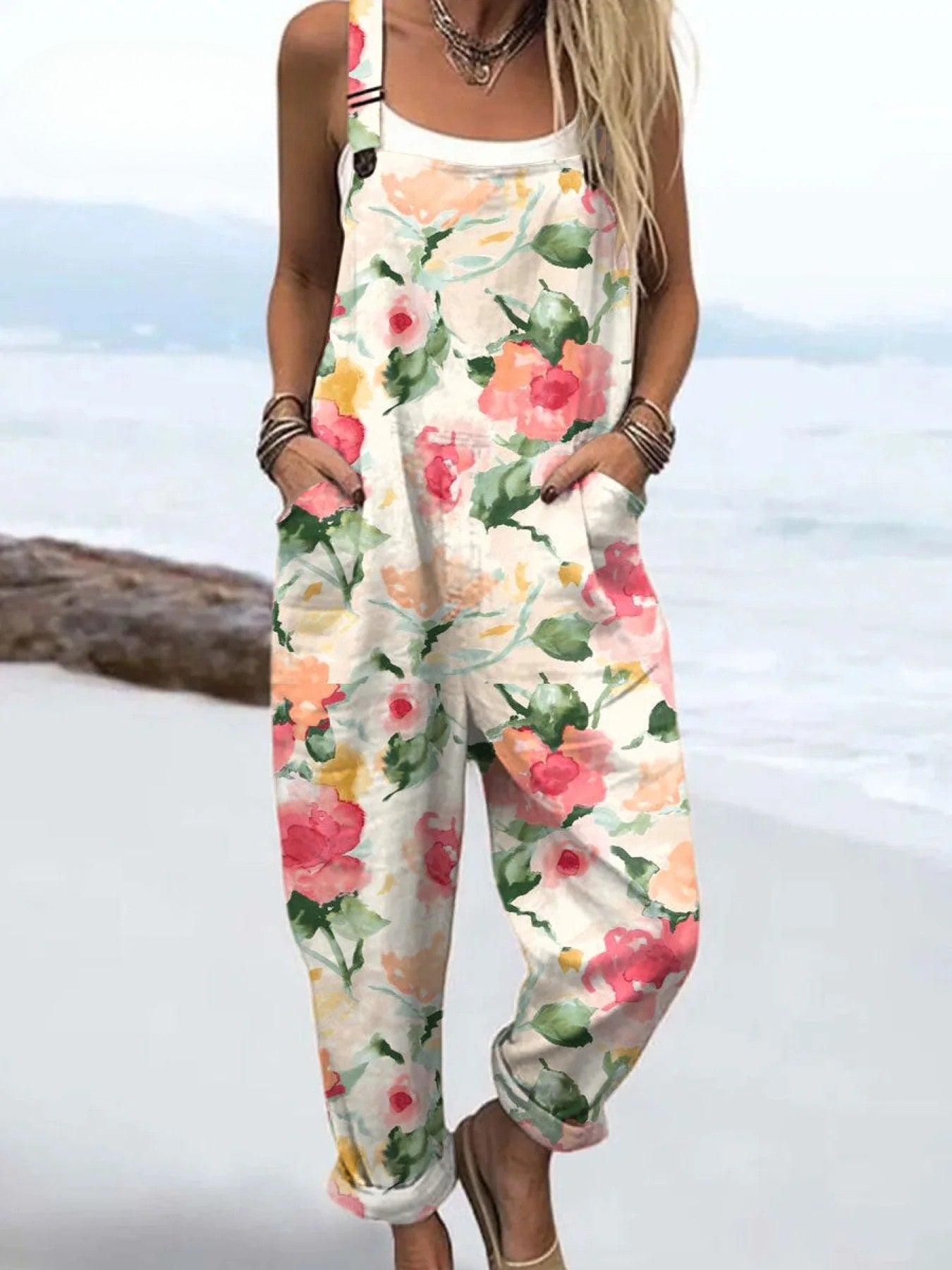 Petal & Poise jumpsuit from THE WHITMORE FAMILY collection, featuring a stylish, flowy design in soft fabric.