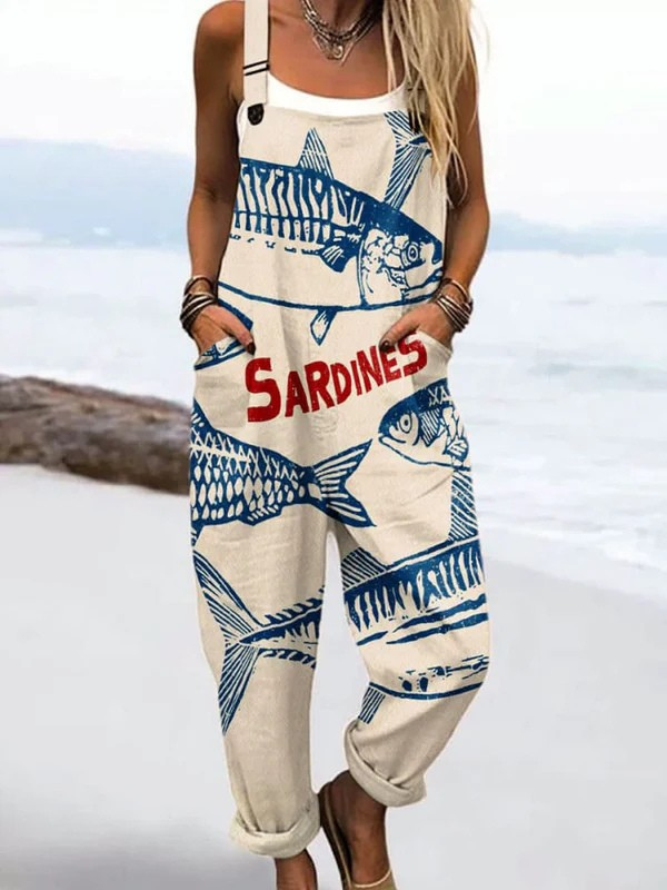 THE WHITMORE FAMILY Sardine Stroll Jumpsuit from the Jumpsuit Collection, featuring a stylish, casual design with a comfortable fit.