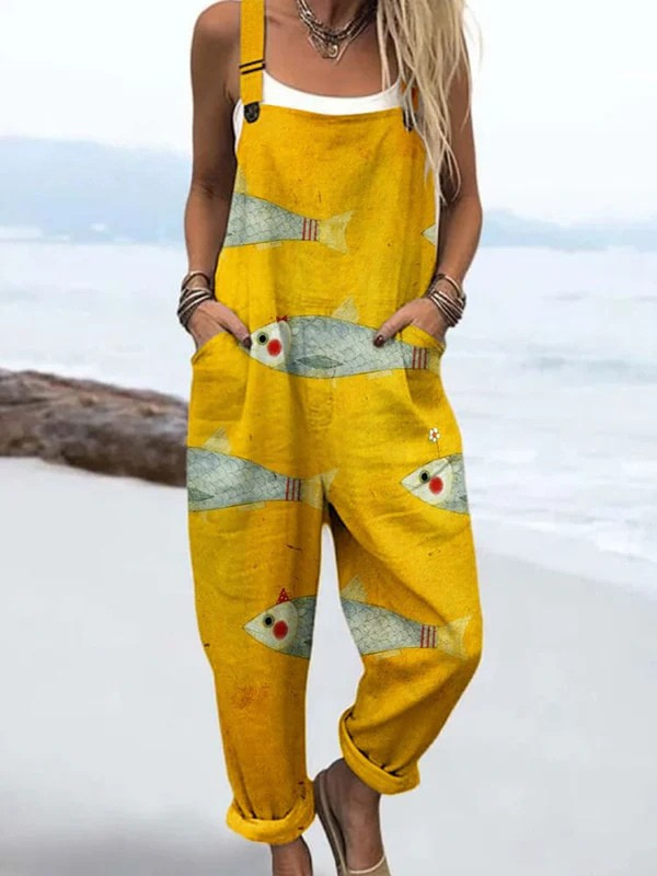Sunny Swimmer Jumpsuit from THE WHITMORE FAMILY's jumpsuit collection, featuring a vibrant, stylish one-piece swimsuit for women.