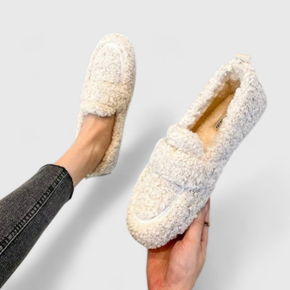 Khaki Karelyanne comfortable loafers by THE WHITMORE FAMILY, featuring a sleek design and cushioned sole for everyday wear.