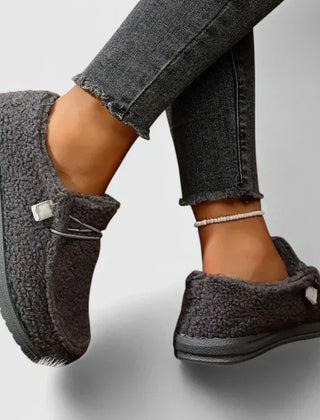 Khaki Nia orthopedic loafers by THE WHITMORE FAMILY, featuring comfortable, supportive footwear with a classic slip-on design.