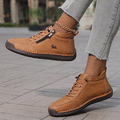 Khaki Nola™ ergonomic support sneakers by THE WHITMORE FAMILY, featuring a comfortable, supportive design for everyday wear.