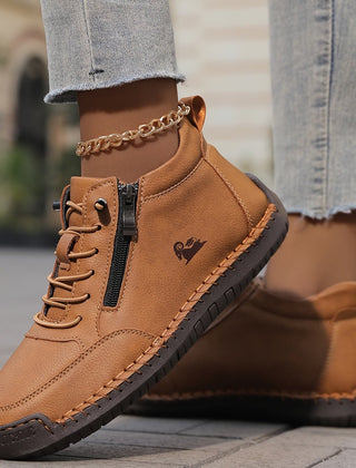 Khaki Nola™ ergonomic support sneakers by THE WHITMORE FAMILY, featuring cushioned soles and supportive design for comfort.