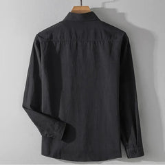 Light khaki Darwin™ Elegant shirt by THE WHITMORE FAMILY, shown in size XS with a tailored fit and classic collar design.